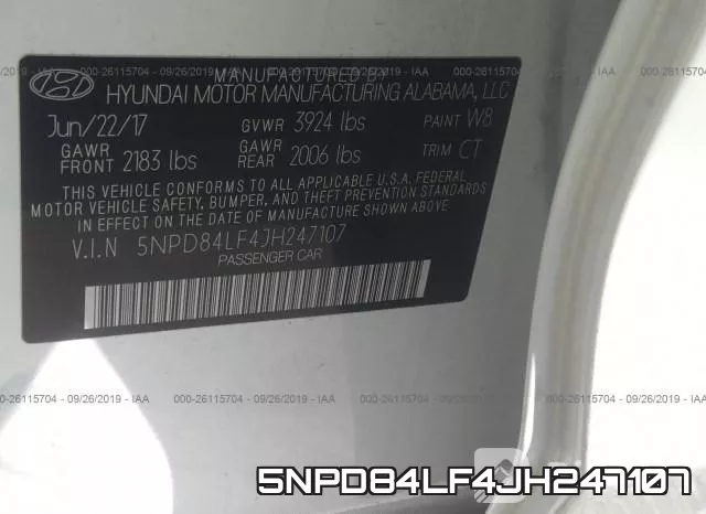 5NPD84LF4JH247107 фото 10