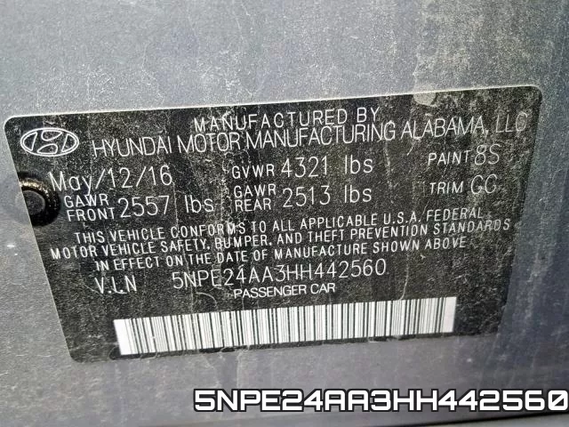 5NPE24AA3HH442560 фото 2