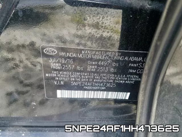5NPE24AF1HH473625 фото 2
