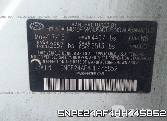 5NPE24AF4HH445852 фото 10