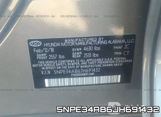 5NPE34AB6JH691432 фото 10