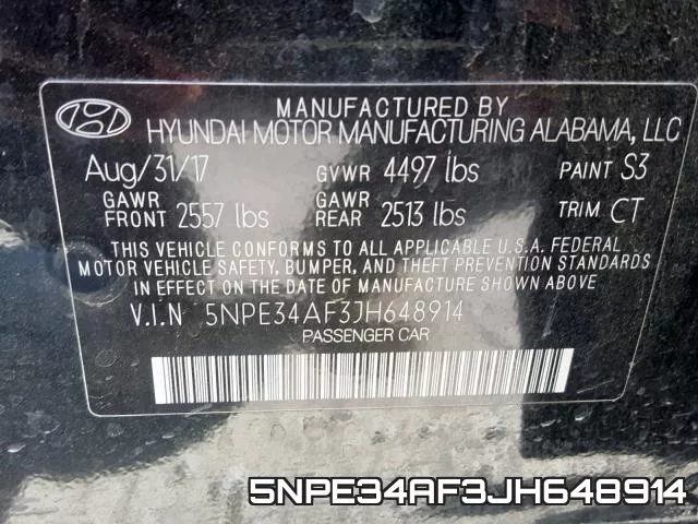 5NPE34AF3JH648914 фото 2