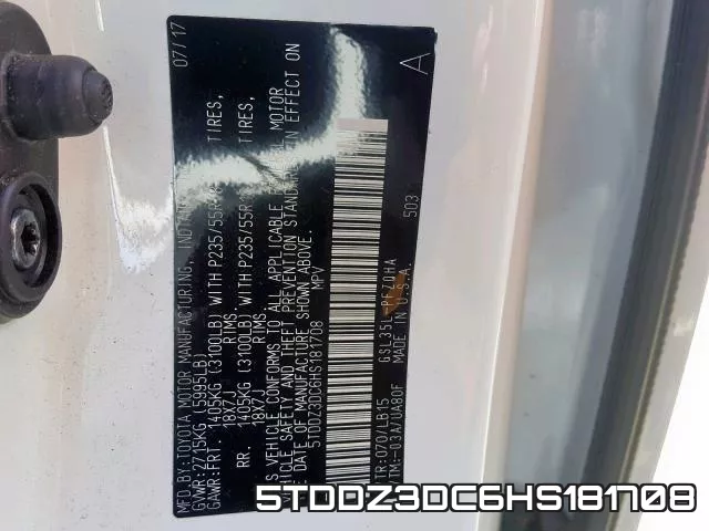5TDDZ3DC6HS181708 фото 2