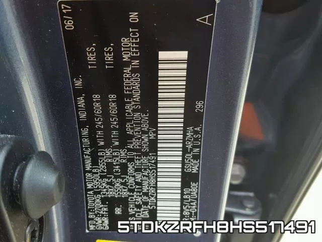 5TDKZRFH8HS517491 фото 2