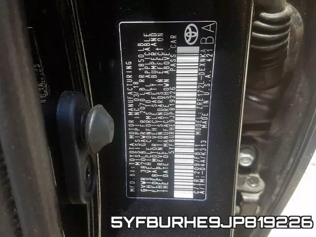 5YFBURHE9JP819226 фото 2