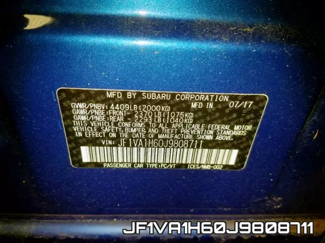 JF1VA1H60J9808711 фото 2