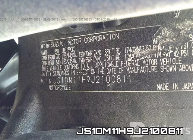 JS1DM11H9J2100811 фото 2