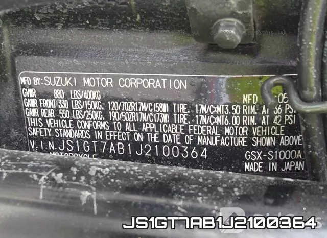 JS1GT7AB1J2100364 фото 2