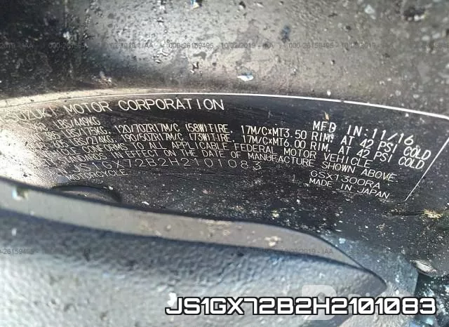 JS1GX72B2H2101083 фото 2