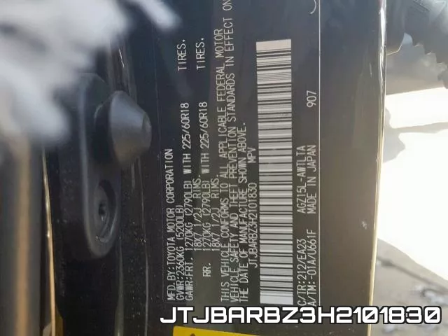 JTJBARBZ3H2101830 фото 2