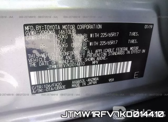 JTMW1RFV7KD014410 фото 10