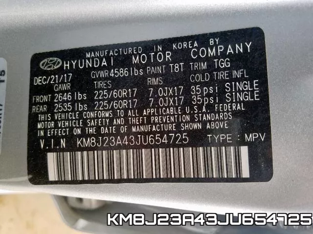 KM8J23A43JU654725 фото 2