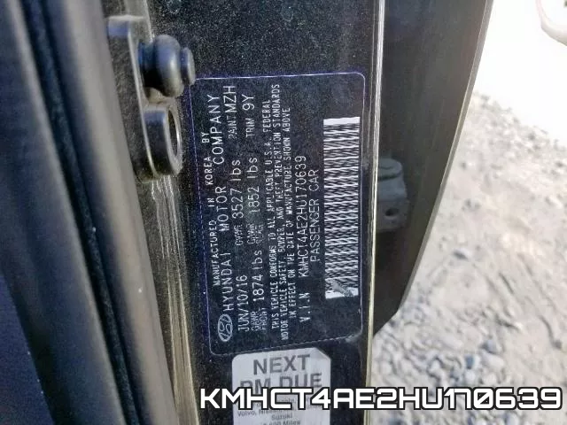 KMHCT4AE2HU170639 фото 2