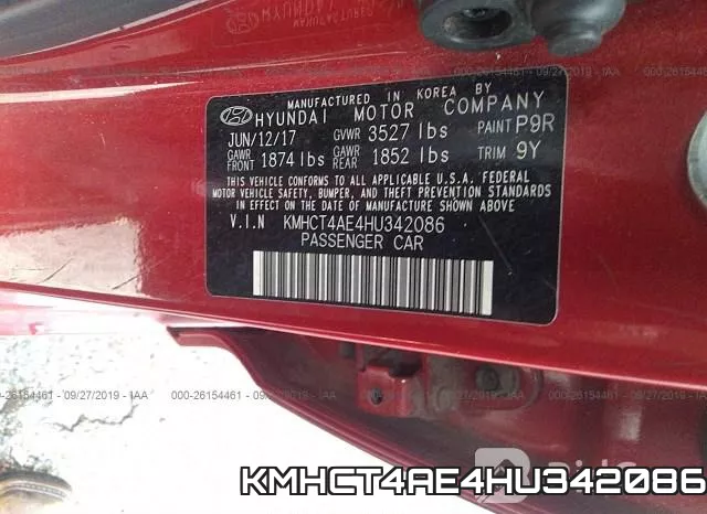 KMHCT4AE4HU342086 фото 10