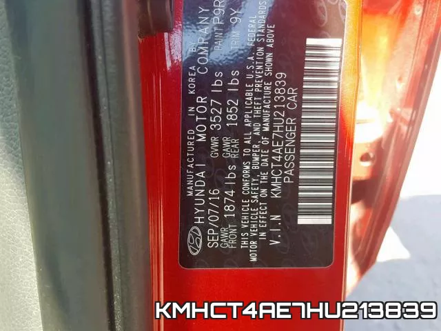 KMHCT4AE7HU213839 фото 2