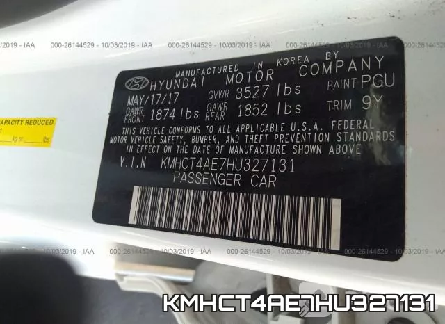 KMHCT4AE7HU327131 фото 10
