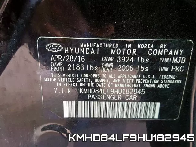 KMHD84LF9HU182945 фото 2