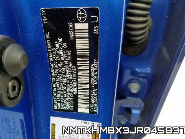 NMTKHMBX3JR045837 фото 2