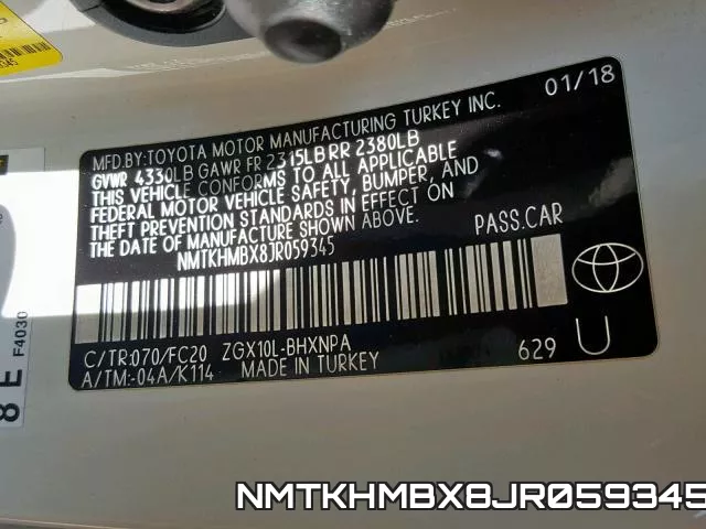 NMTKHMBX8JR059345 фото 2