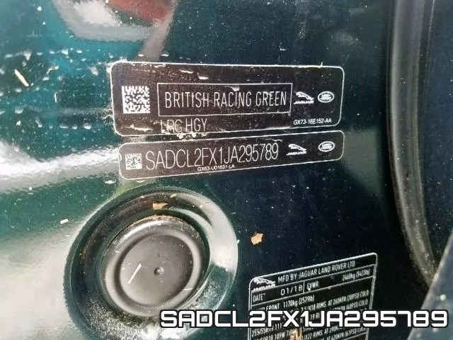 SADCL2FX1JA295789 фото 2