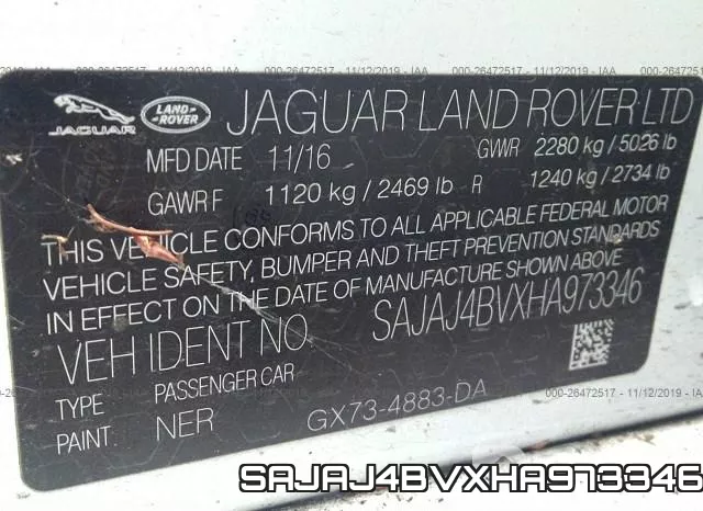SAJAJ4BVXHA973346 фото 10