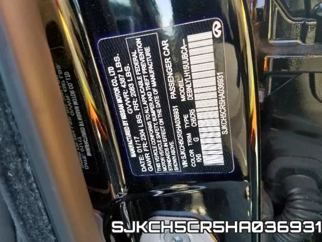 SJKCH5CR5HA036931 фото 2