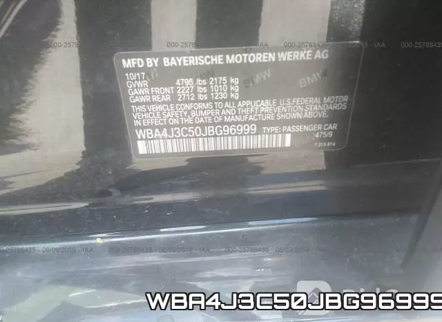 WBA4J3C50JBG96999 фото 10