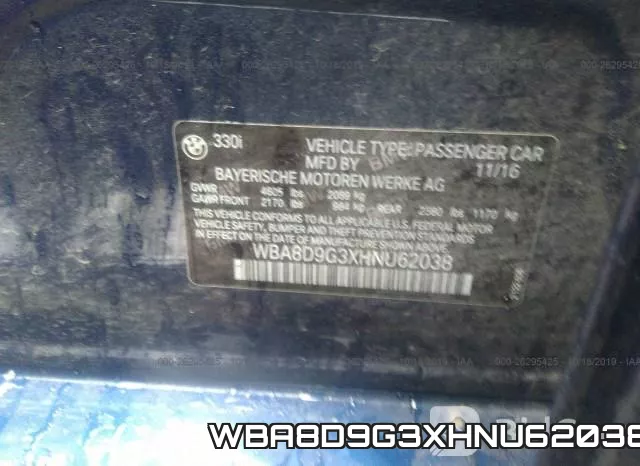 WBA8D9G3XHNU62038 фото 10