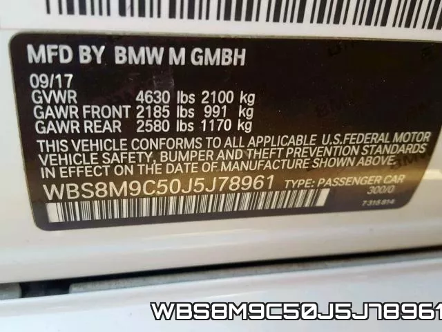 WBS8M9C50J5J78961 фото 2