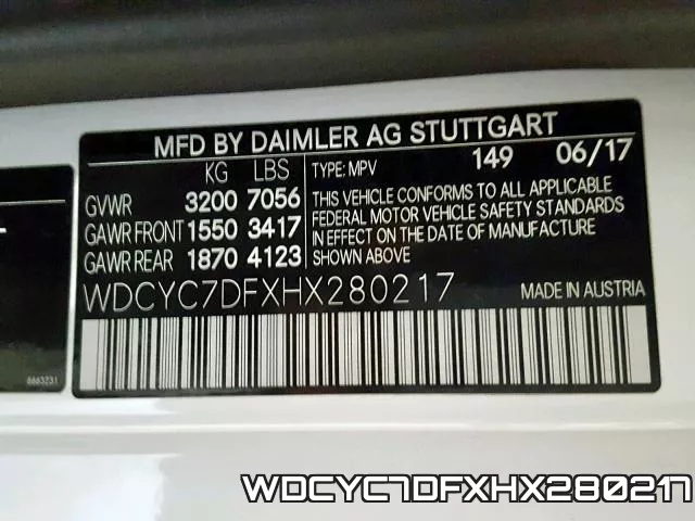 WDCYC7DFXHX280217 фото 2