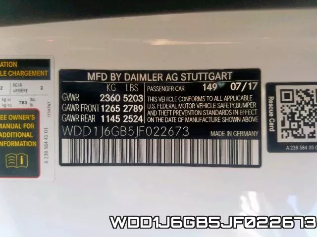 WDD1J6GB5JF022673 фото 2