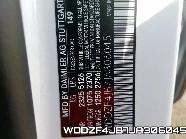 WDDZF4JB7JA306045 фото 2