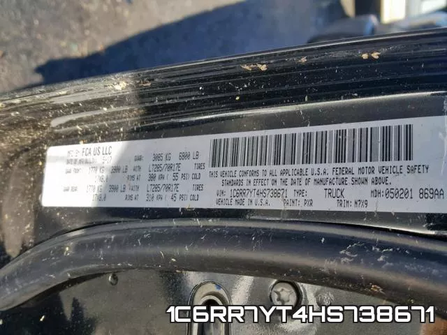 1C6RR7YT4HS738671 фото 2