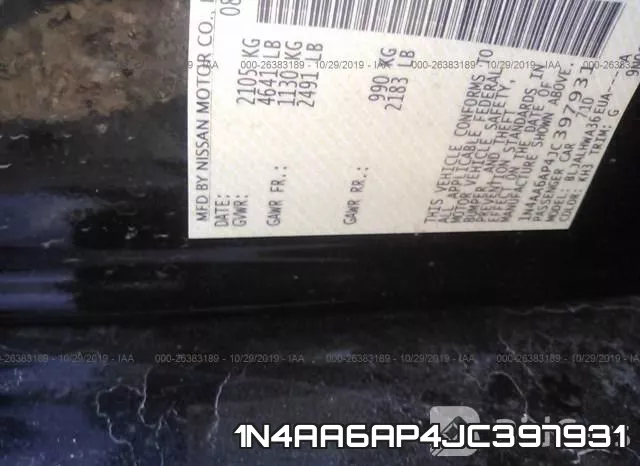 1N4AA6AP4JC397931 фото 10