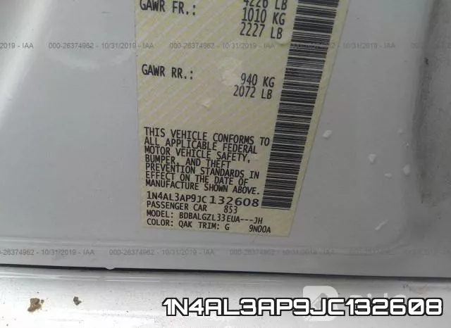 1N4AL3AP9JC132608 фото 10