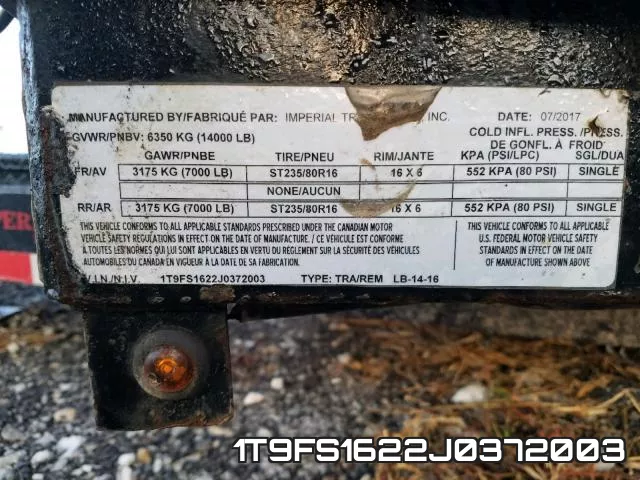1T9FS1622J0372003 фото 2