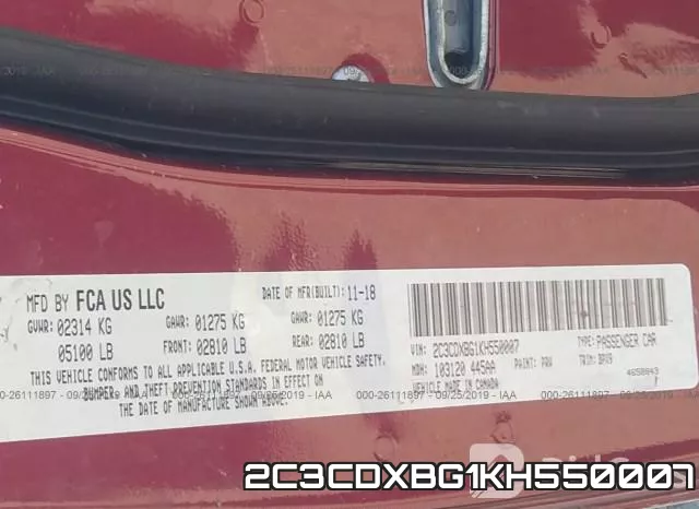 2C3CDXBG1KH550007 фото 10