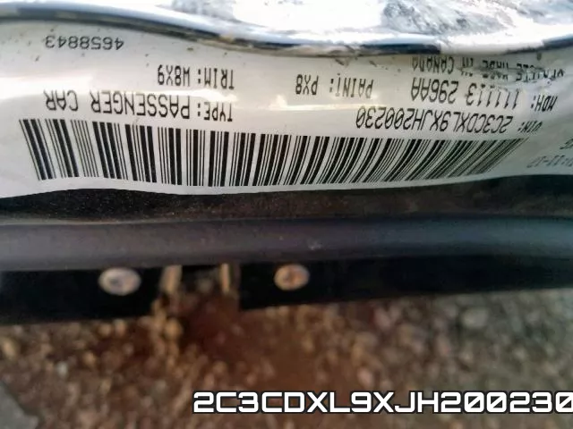 2C3CDXL9XJH200230 фото 2