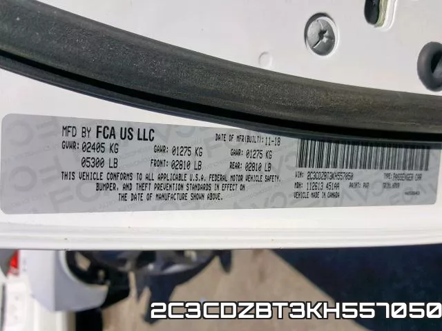 2C3CDZBT3KH557050 фото 2