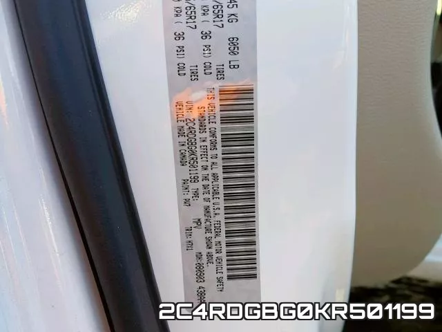 2C4RDGBG0KR501199 фото 2