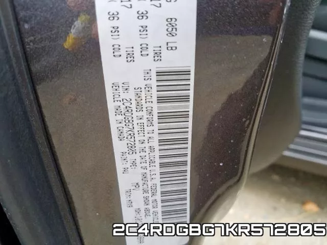 2C4RDGBG7KR572805 фото 2