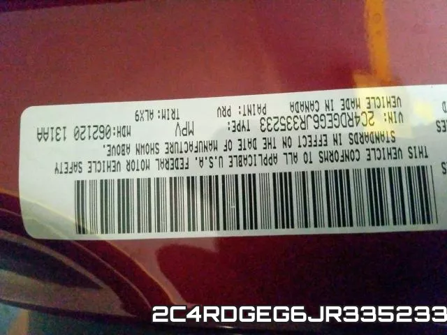 2C4RDGEG6JR335233 фото 2