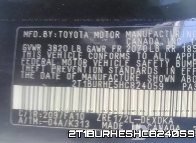 2T1BURHE5HC824059 фото 10
