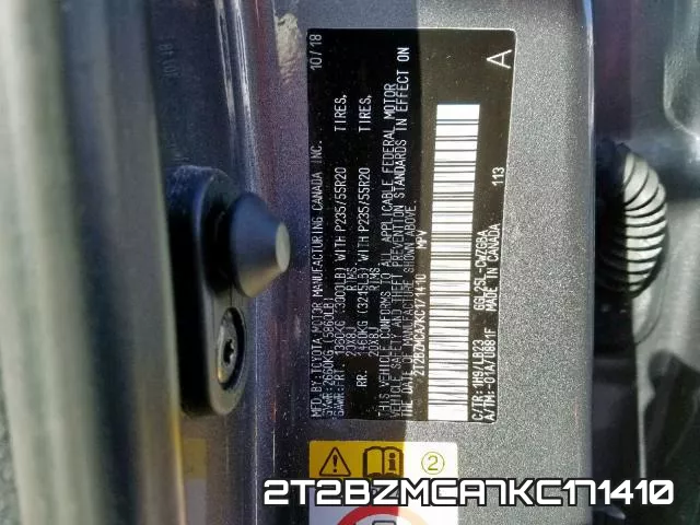 2T2BZMCA7KC171410 фото 2