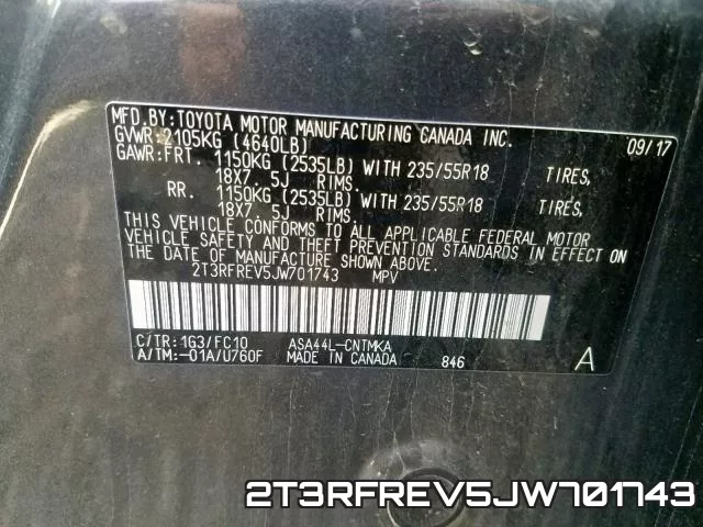 2T3RFREV5JW701743 фото 2