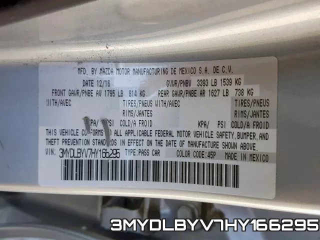 3MYDLBYV7HY166295 фото 2