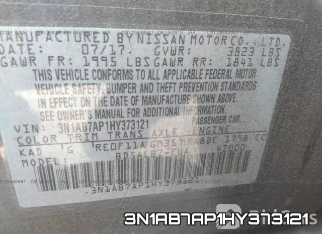 3N1AB7AP1HY373121 фото 10