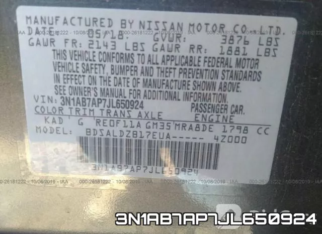 3N1AB7AP7JL650924 фото 10