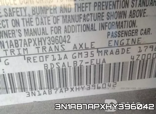 3N1AB7APXHY396042 фото 10