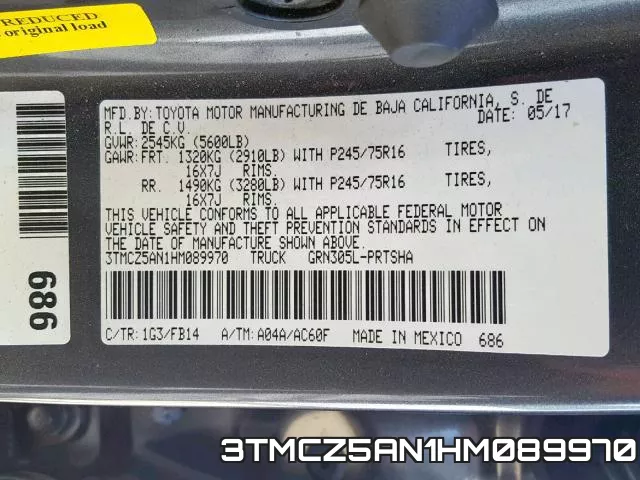 3TMCZ5AN1HM089970 фото 2